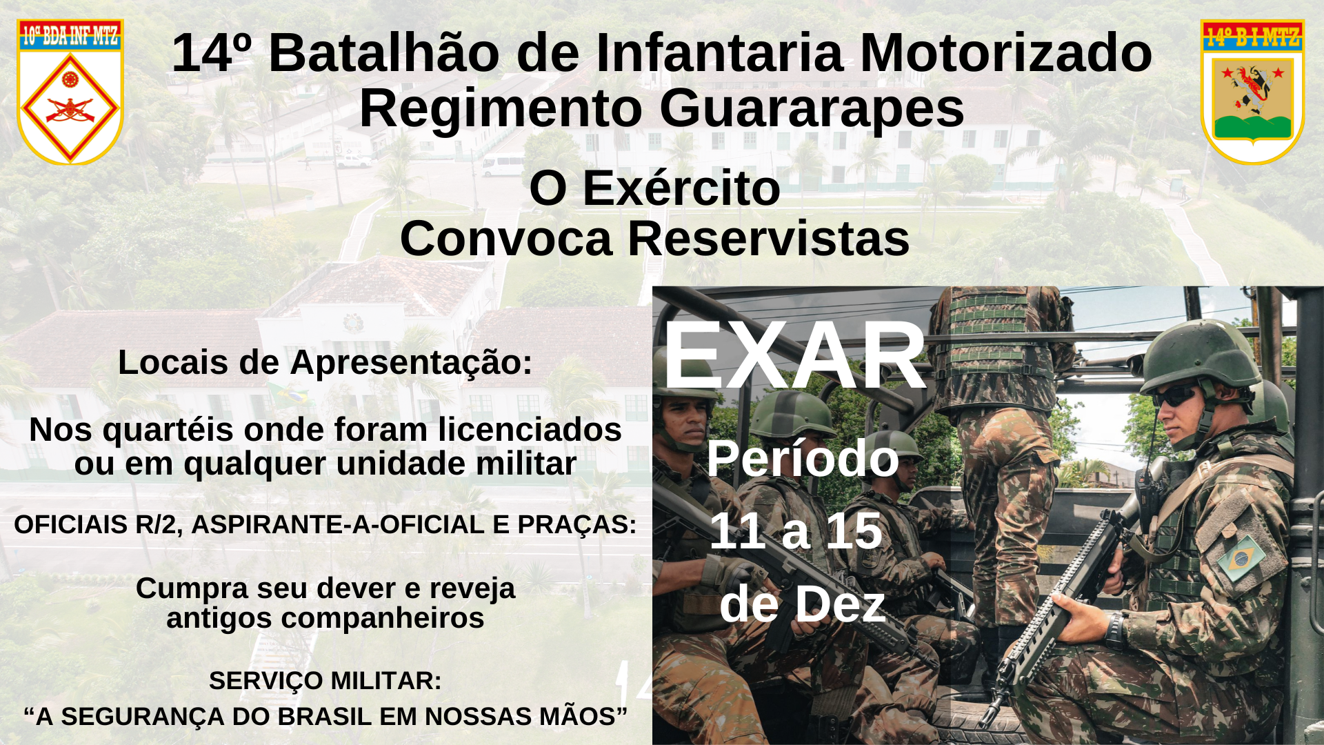 Ministério da Defesa convoca brasileiros para o alistamento militar